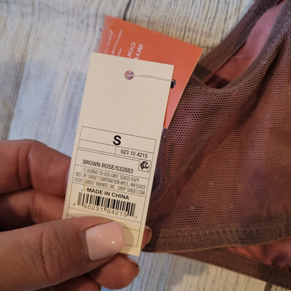 Gilligan & O'malley Cap Sleeve Lace Bralette Wirefree Comfort •Size Small• NEW - Picture 5 of 8